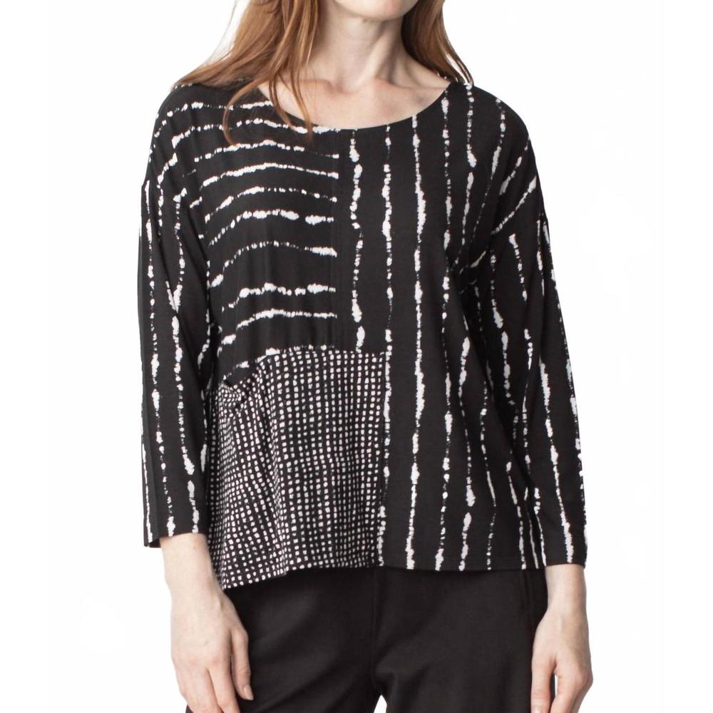 NEW LIV BY HABITAT mixed pocket pullover in black